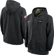 Nike Men's Nike Black LSU Tigers 2025 NCAA Military Appreciation Full-Snap Jacket