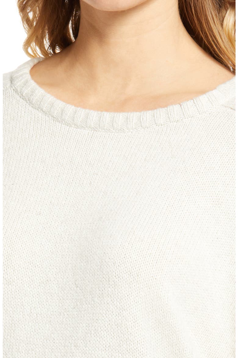 Crewneck Sweater, Alternate, color, BEIGE OATMEAL LIGHT HEATHER