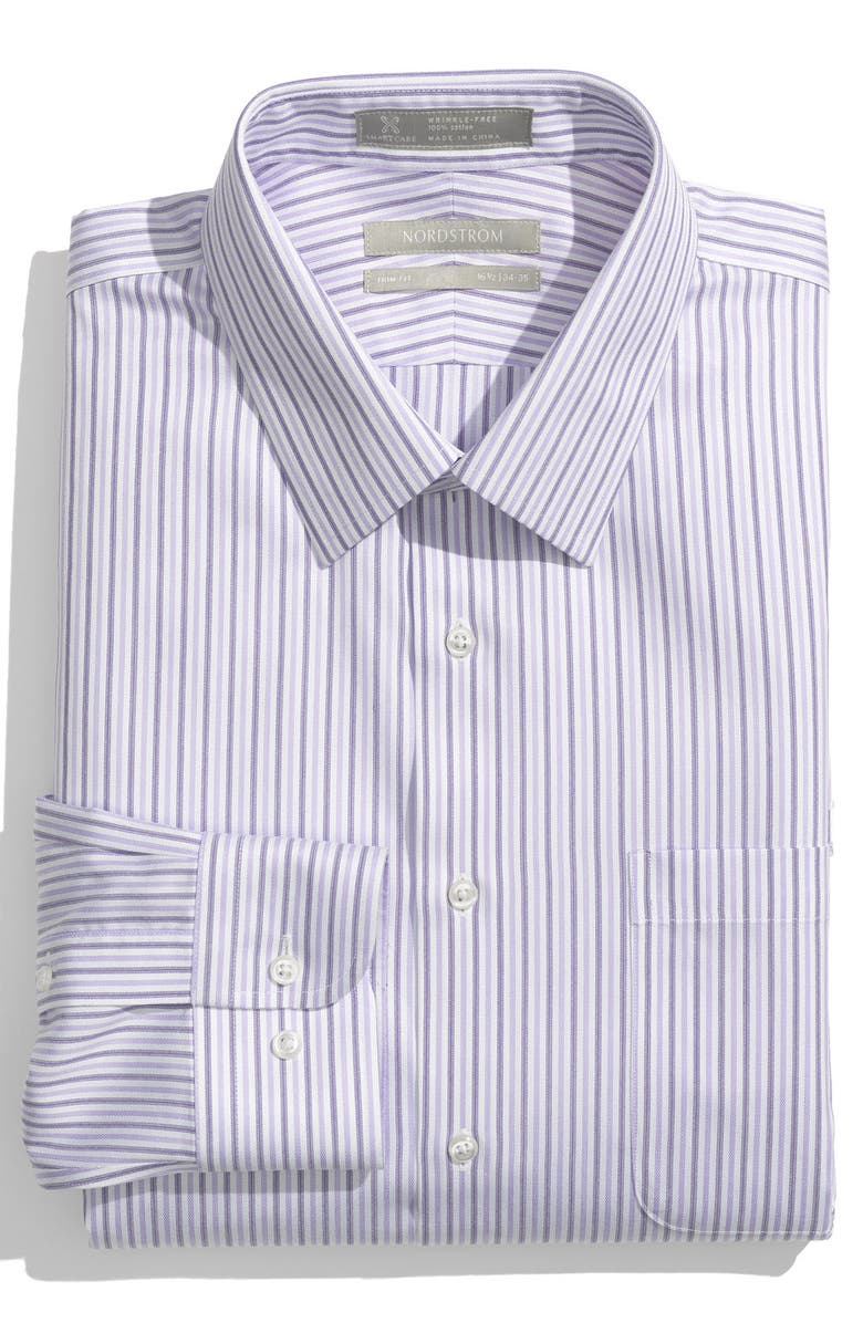 nordstrom smartcare trim fit dress shirt TWIST-OFF SHOULDER DRESS Black / S