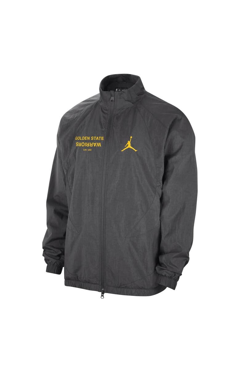 Jordan Brand Men's Jordan Brand Gray Golden State Warriors Courtside Statement Edition Jumpman Jam Full-Zip Jacket, Alternate, color, Gray