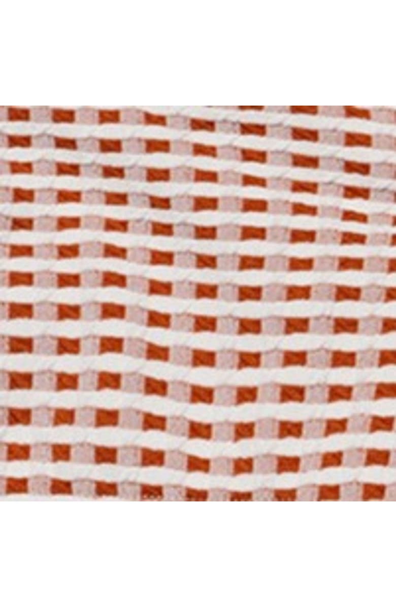 Gottex Kids Forever Gingham Textured Criss Cross Strap Swim Set, Alternate, color, Brown