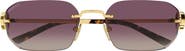 Gucci GG2228S 57mm Gradient Rectangular Sunglasses