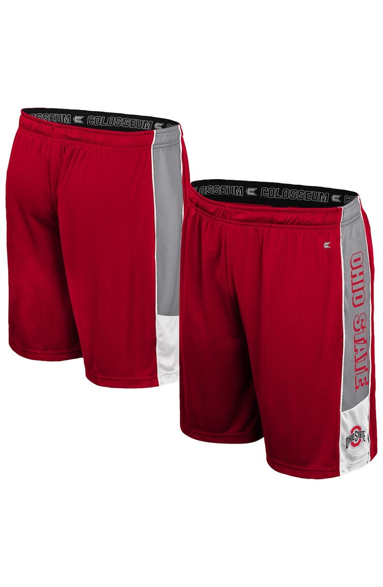 COLOSSEUM Men's Colosseum Scarlet Ohio State Buckeyes Quantum Shorts, Main, color, 