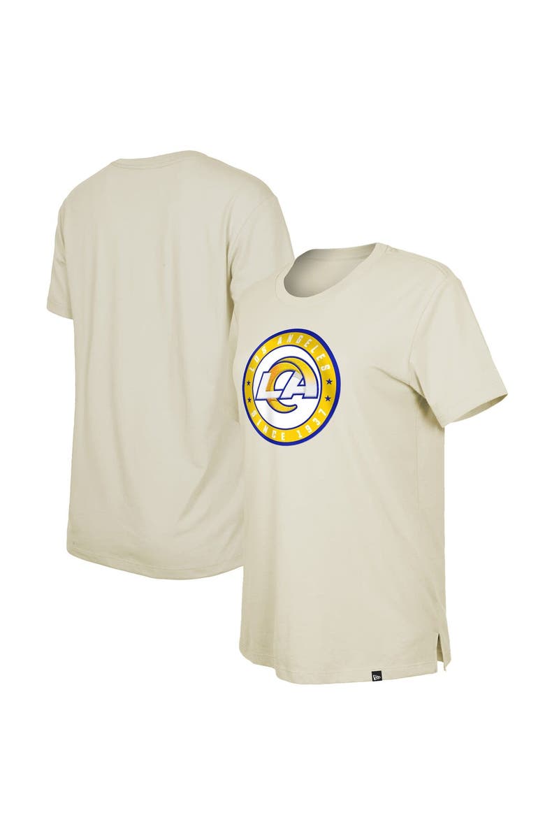 New Era Women's New Era Cream Los Angeles Rams 2023 NFL Draft T-Shirt, Main, color, Cream