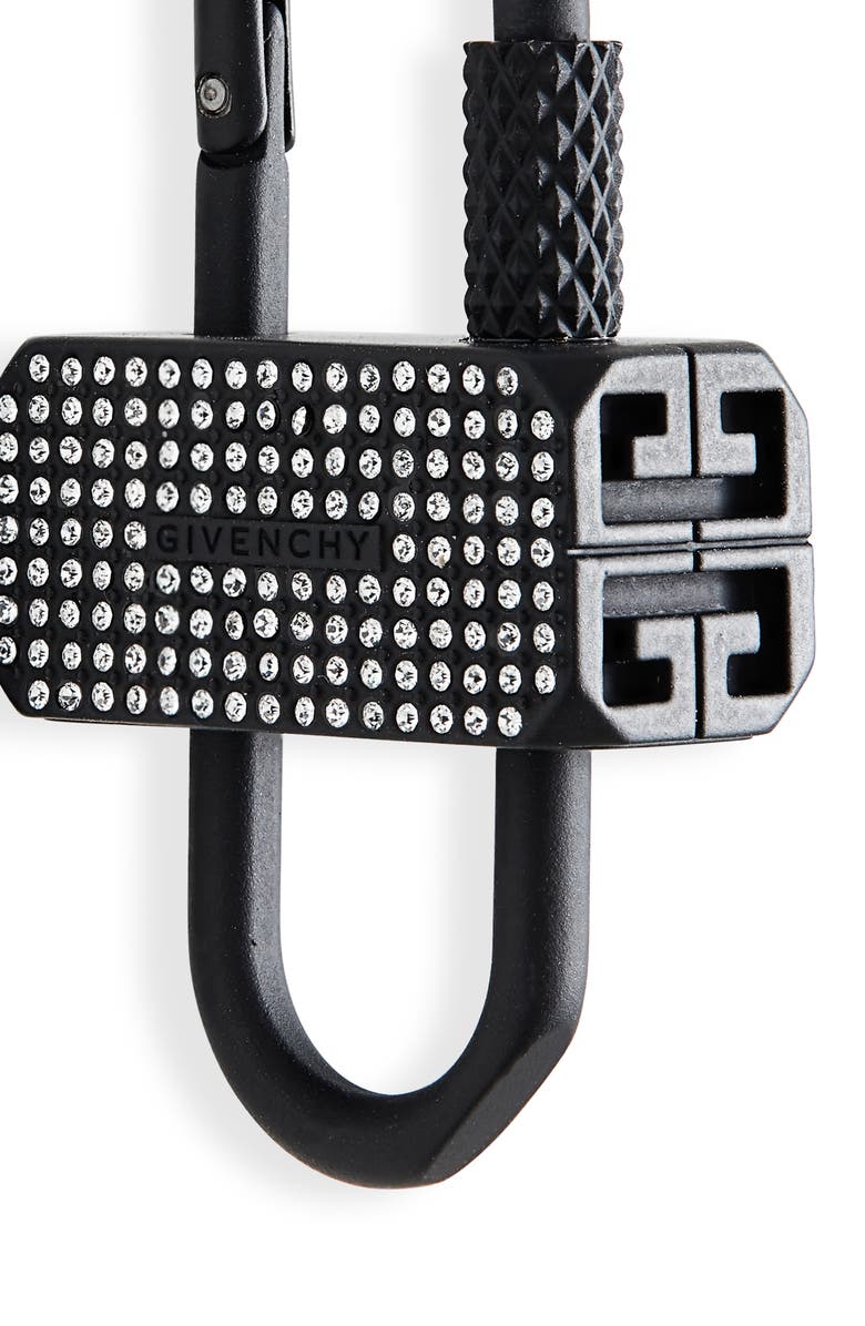 Givenchy Crystal Embellished Mismatched Lock Earrings, Alternate, color,
