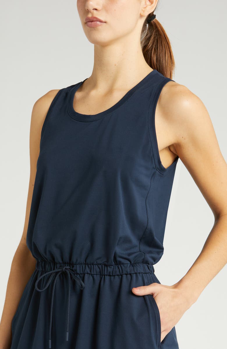 Zella Live In Sleeveless Dress, Alternate, color, Navy Sapphire