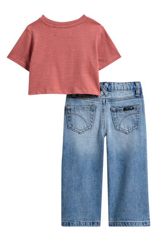 Joe's Ruched Cotton T-shirt & Jeans Set In Multi