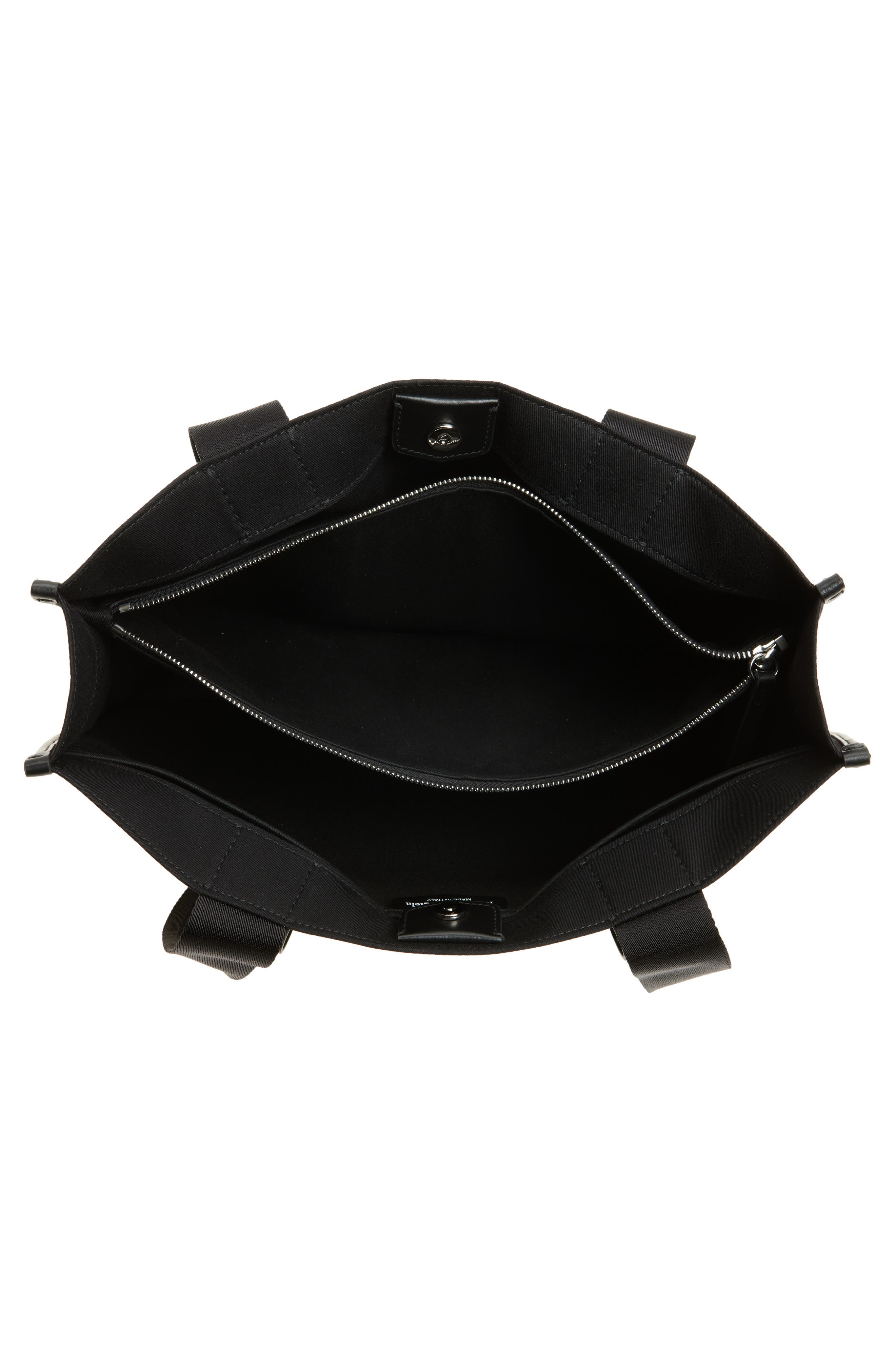 Maison Margiela Small Cabas Tote, Alternate, color, Black/ Black