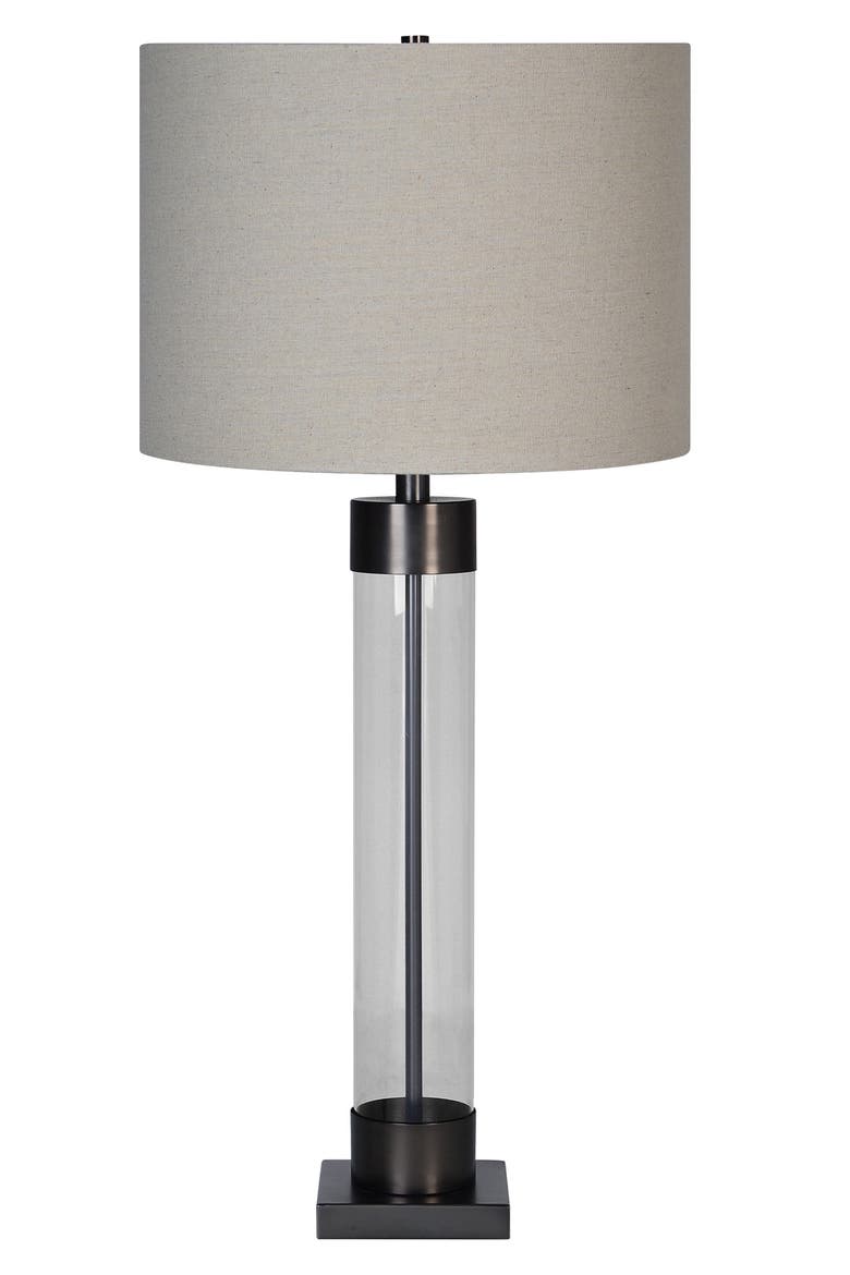 Meredith Glass & Metal Table Lamp, Main, color, NO COLOR