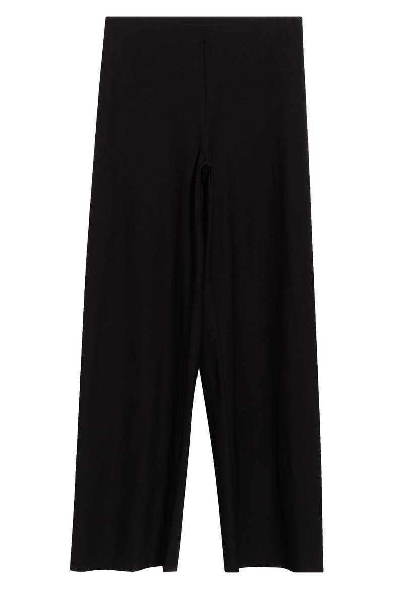 High Waist Wide Leg Pants, Main, color, BLACK