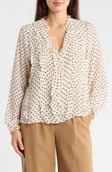 Ruffled Polka Dot Top