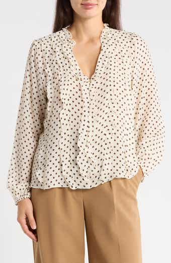 Ruffled Polka Dot Top