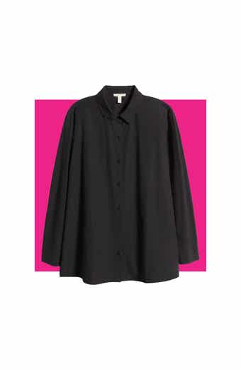 Classic Collar Easy Organic Cotton Button-Up Shirt