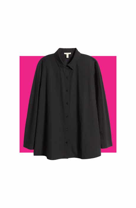 Classic Collar Easy Organic Cotton Button-Up Shirt