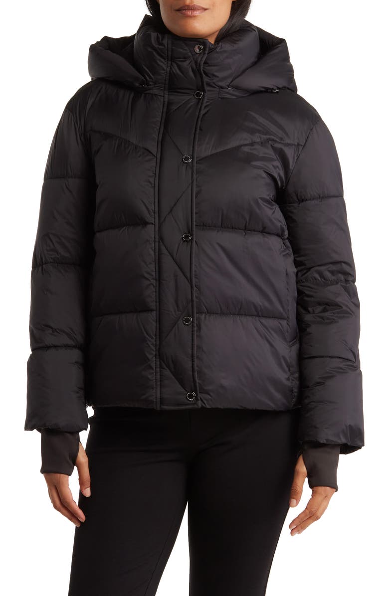 BCBGeneration Hooded Puffer Jacket, Main, color,