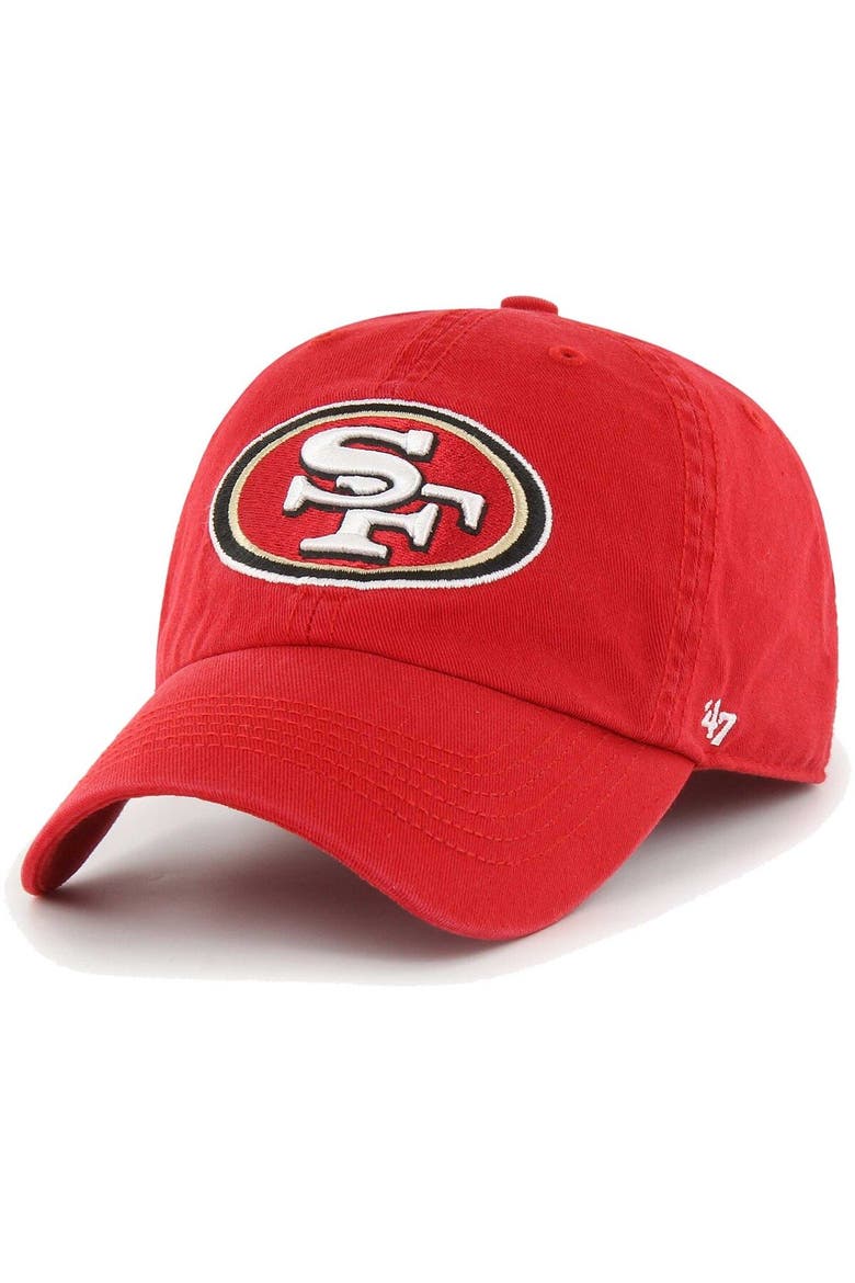 Men's '47 Scarlet San Francisco 49ers Franchise Logo Fitted Hat, Main, color, Scarlet
