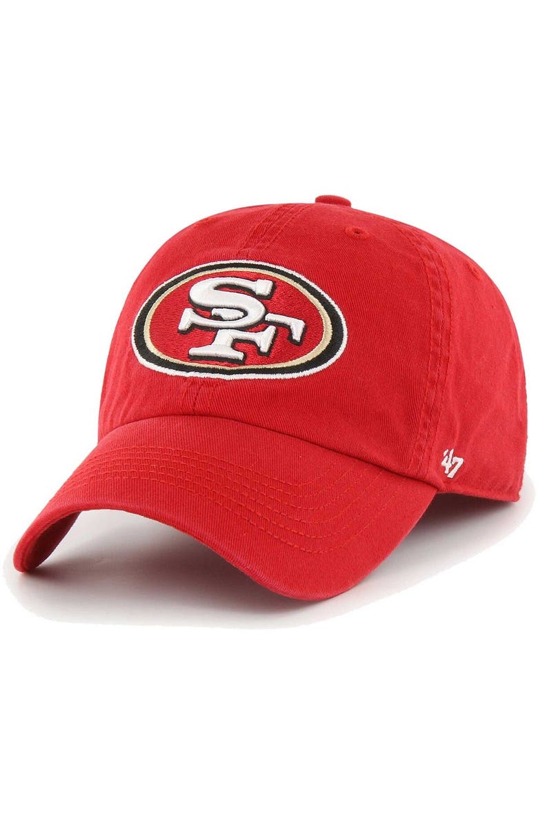 '47 Men's '47 Scarlet San Francisco 49ers Franchise Logo Fitted Hat, Main, color, Scarlet