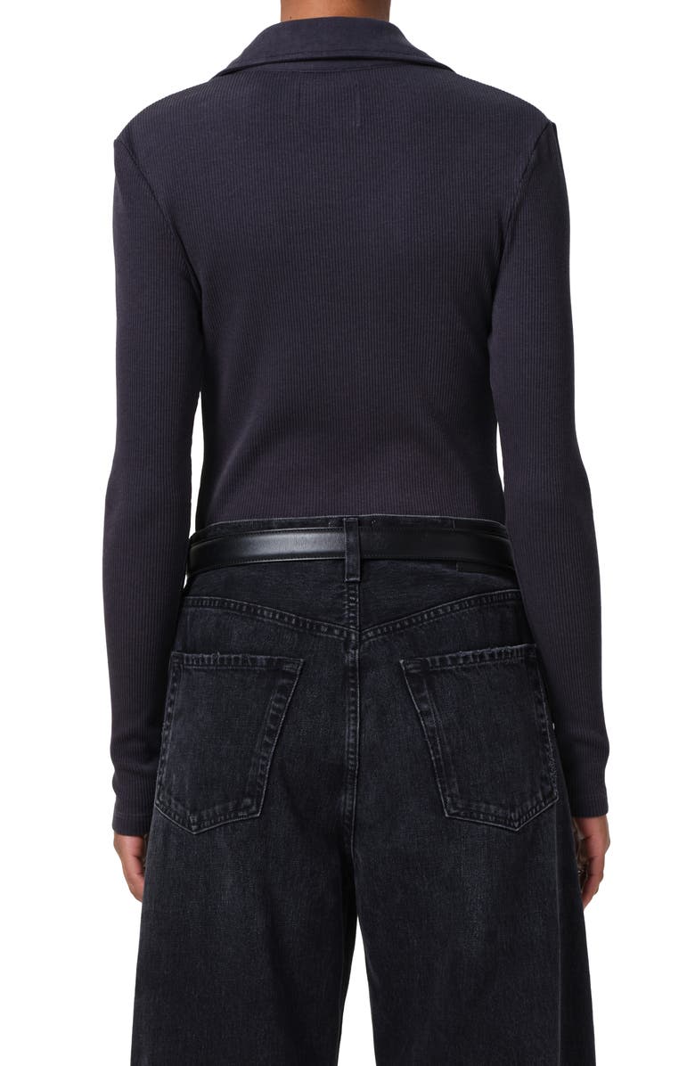 Citizens of Humanity Gila Rib Knit Button-Up Shirt, Alternate, color,