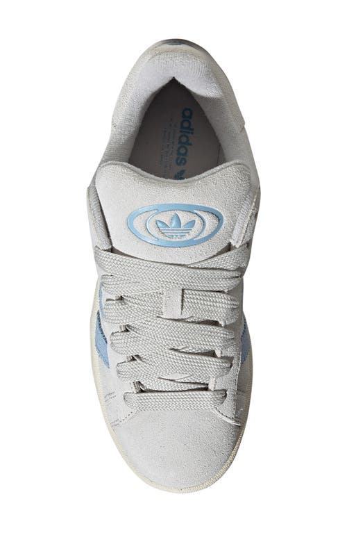 Adidas Originals Womens Campus 00s Suede Low-top Trainers Grey Cream White Clear S In Grey/cream White/clear Sky