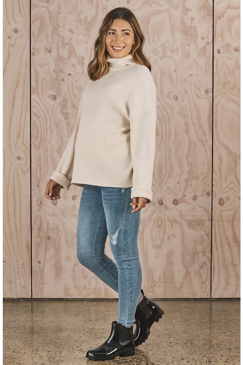 Claire Over the Bump Skinny Maternity Jeans, Alternate, color, BLUE DENIM