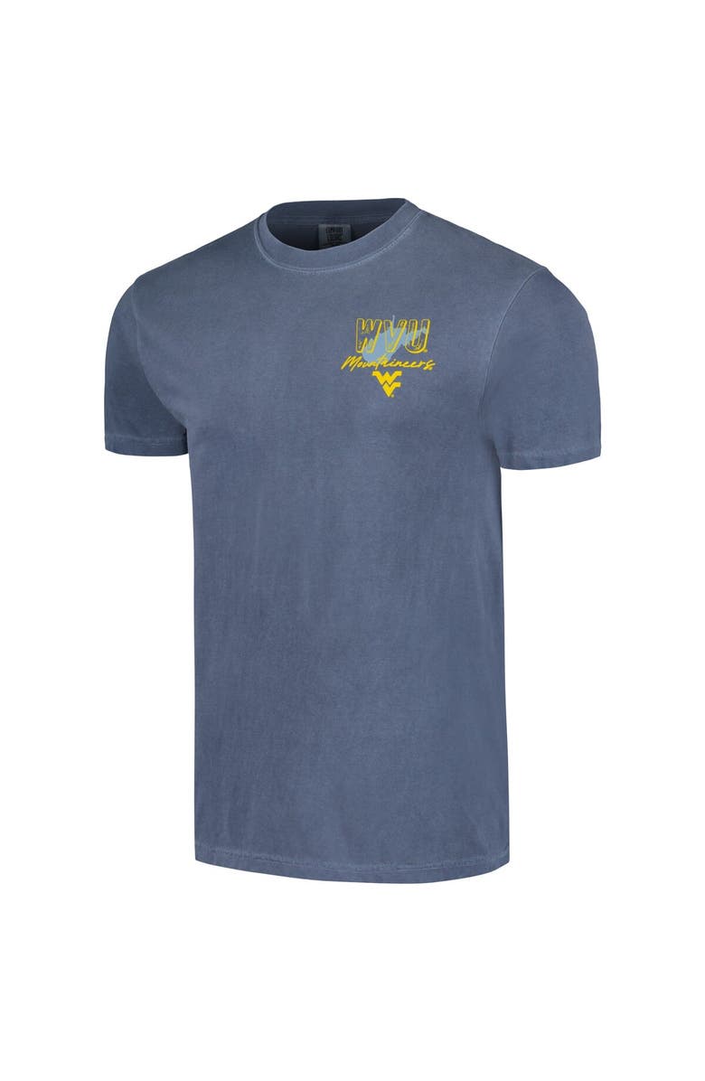 IMAGE ONE Unisex Navy West Virginia Mountaineers Hyper Local Two Tone Mascot State T-Shirt, Alternate, color,