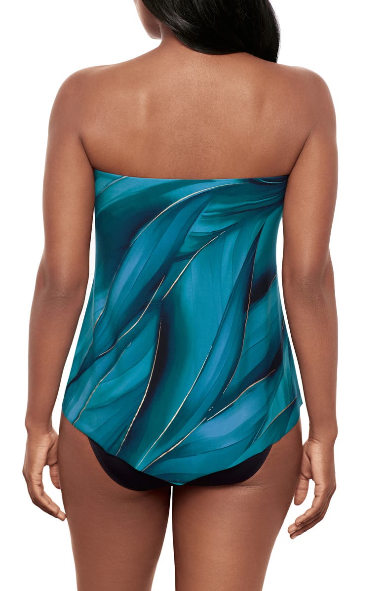 Miraclesuit<sup>®</sup> Maldiva Strapless Tankini Top, Alternate, color, Blue Multi