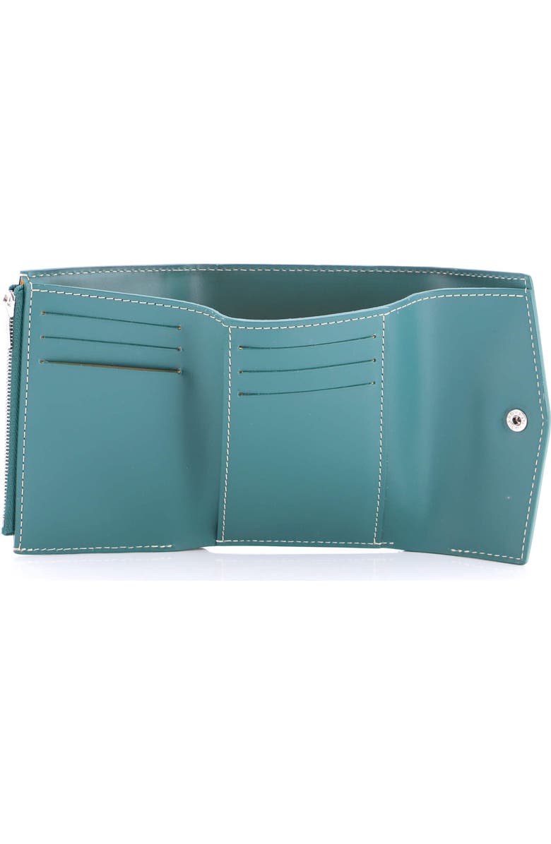 Pre-Owned Goyard Saint Gabriel Wallet Coated Canvas and Leather Compact, Alternate, color, Green