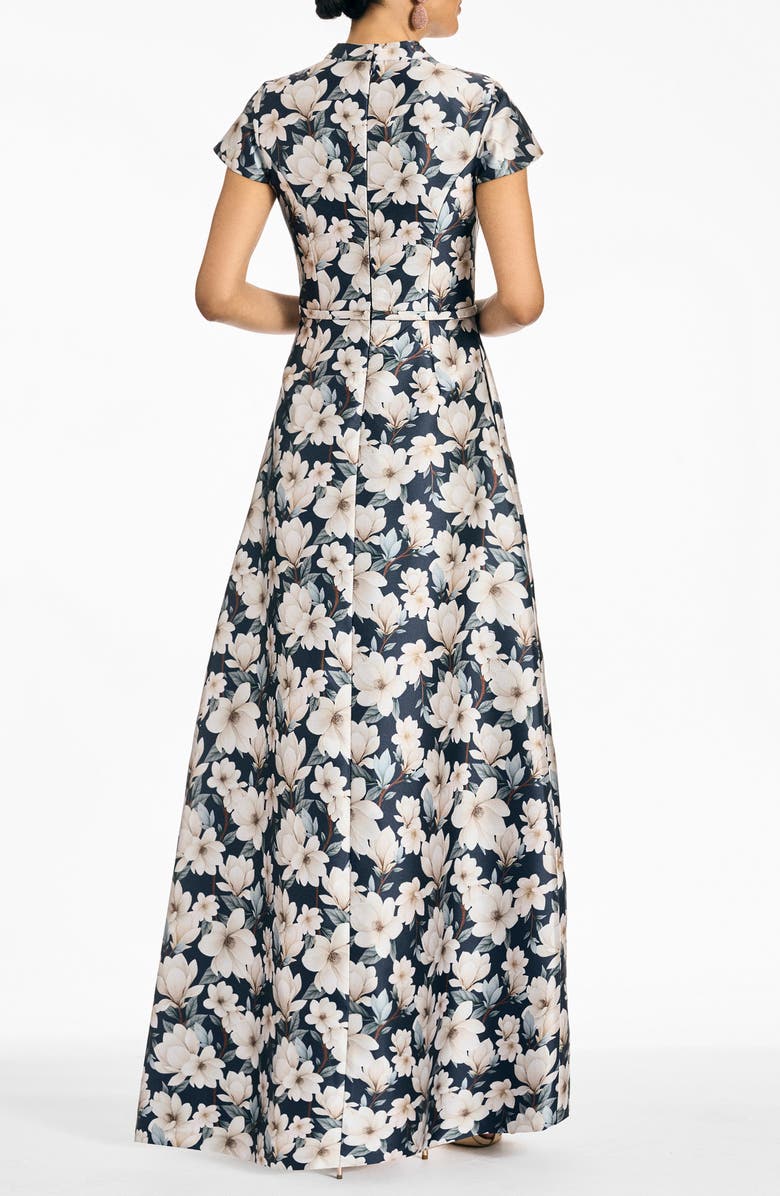 SACHIN BABI Charlotte Floral Gown, Alternate, color, Midnight Magnolia