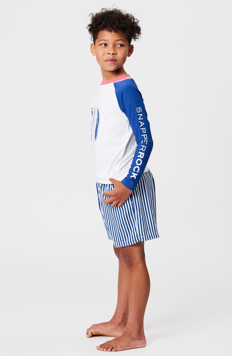 Snapper Rock Kids' Rock the Board Long Sleeve Rashguard, Alternate, color, 