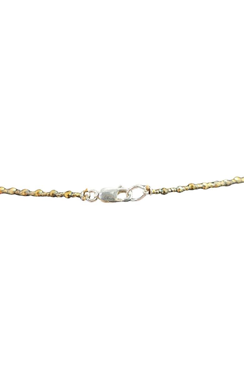 Jade Buddha faceted Pyrite necklace, Alternate, color, Green