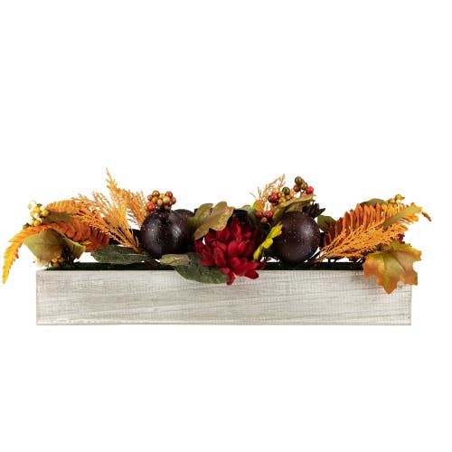 Northlight Autumn Harvest Triple Candle Holder In Multi