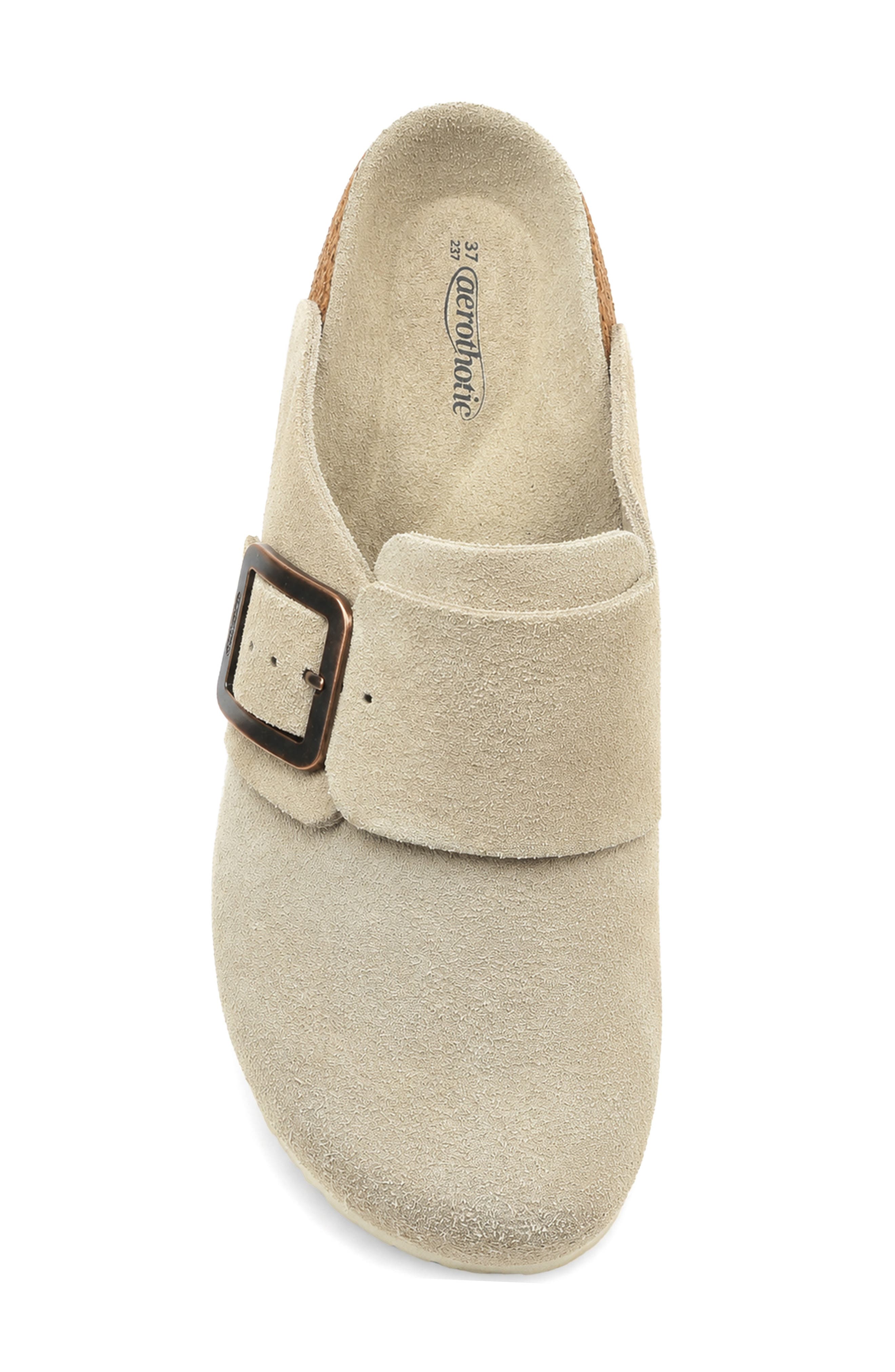 Atlas Suede Clog, Alternate, color, GREY