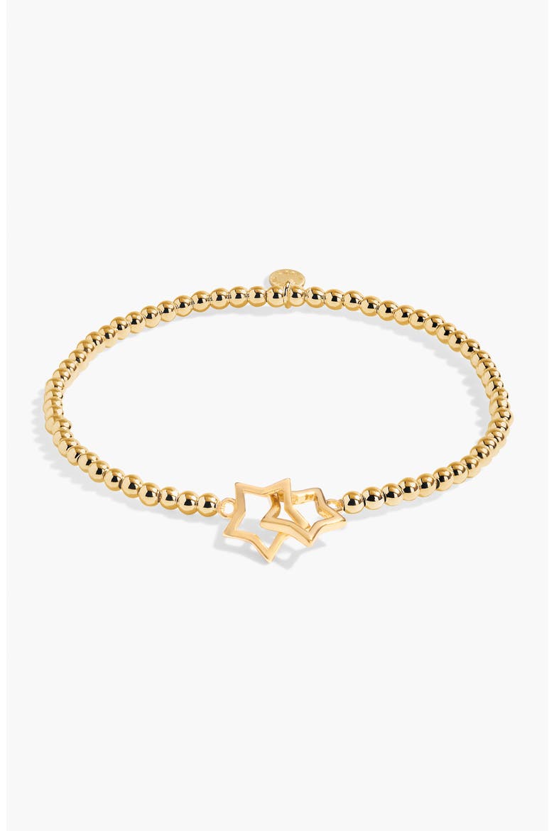 A Little 'Always My Sister, Forever My Friend' Bracelet in Gold-Tone Plating, Alternate, color, Metallic Gold