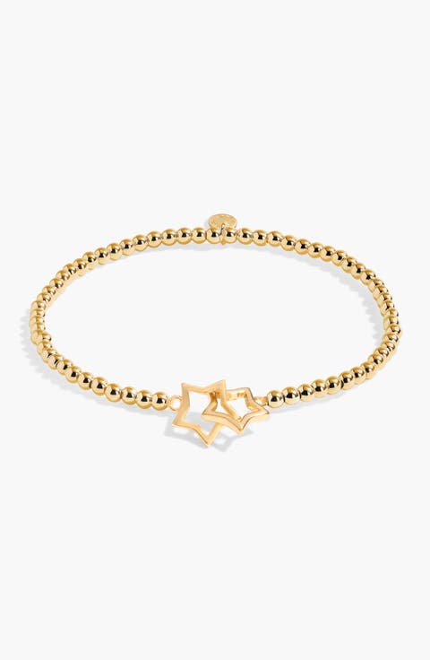A Little 'Always My Sister, Forever My Friend' Bracelet in Gold-Tone Plating