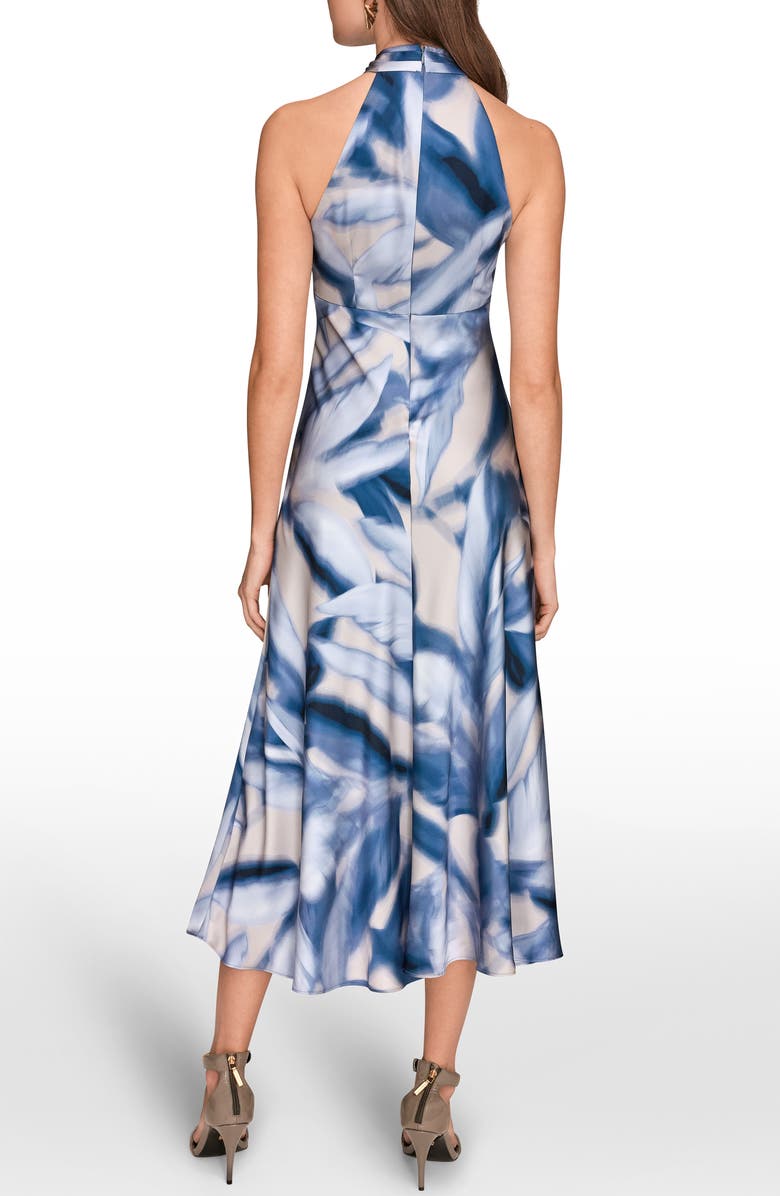 Donna Karan New York Abstract Print Sleeveless A-Line Dress, Alternate, color, Vapor Multi