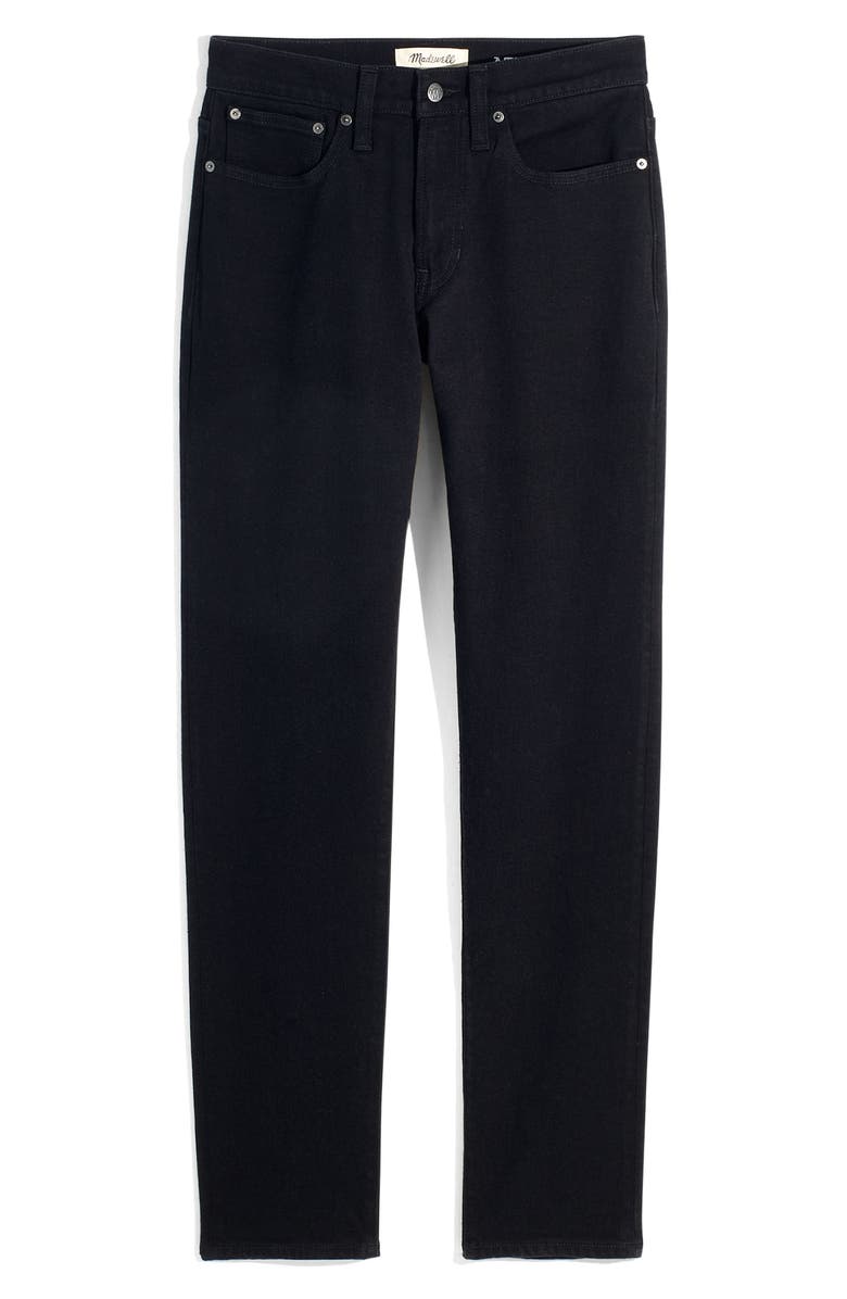 Madewell Athletic Slim Jeans, Alternate, color, Black