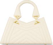 Mac Duggal Quilted Napa Leather Angular Handbag