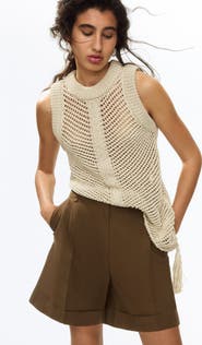 H&M Dressy linen-blend shorts
