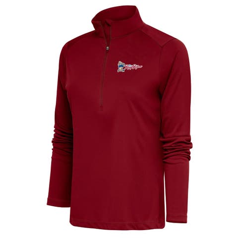売れ筋商品|||アンティグア カットソー トップス レディース Women's Red Louisville Cardinals Reprocess Quarter-Zip Top Red St. Louis Cardinals Antigua Women's Reprocess Quarter-Zip