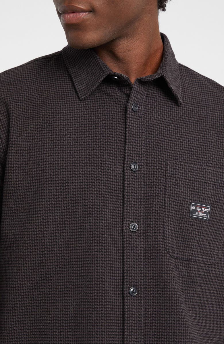 GUESS JEANS Brushed Cotton Button-Up Shirt, Alternate, color, 