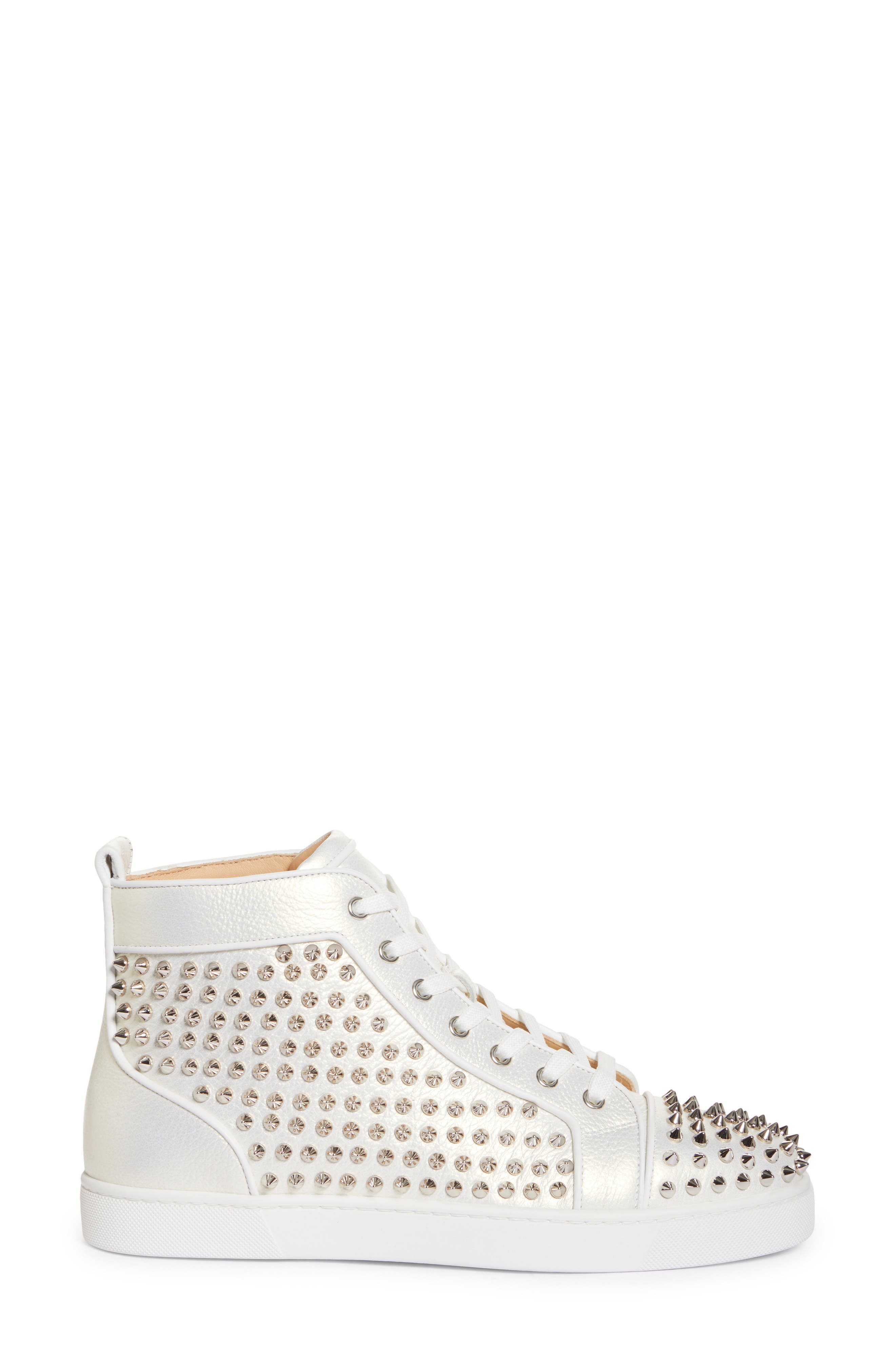Christian Louboutin Louis Orlato Spike High Top Sneaker, Alternate, color, 