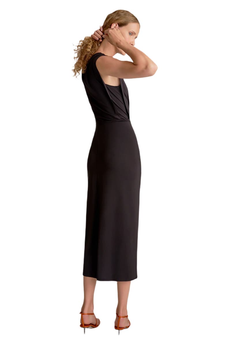 M.M.LaFleur Zita Light Jersey Dress, Alternate, color, Black