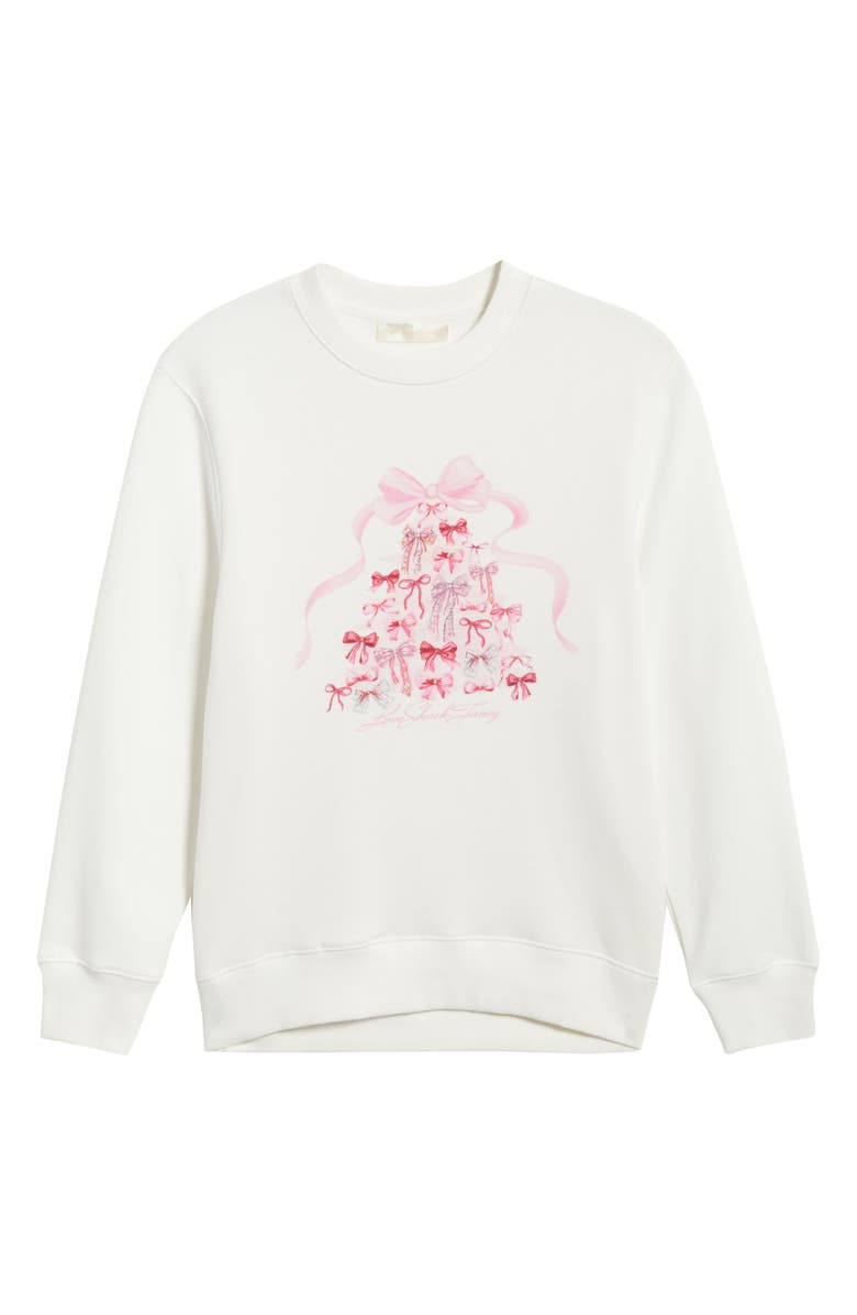 LoveShackFancy Havenleigh Holiday Graphic Sweatshirt, Alternate, color, 
