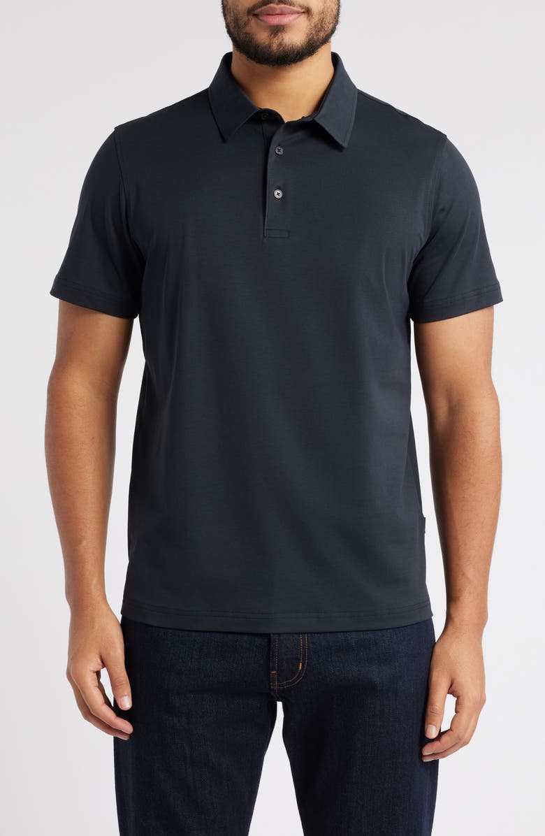 AG Bryce Short Sleeve Polo, Main, color, True Black