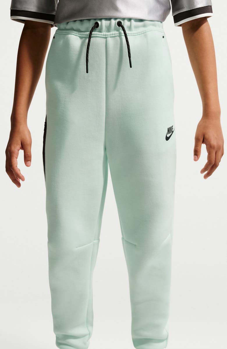 Nike Kids' Sportswear Tech Fleece Joggers, Alternate, color, Barely Green/ Black