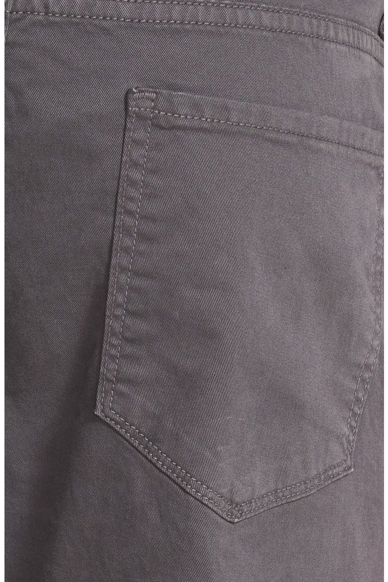 Normandie Slim Straight Leg Twill Pants, Alternate, color, SOOT DARK GREY