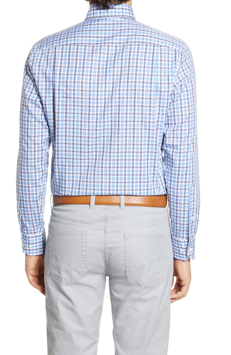 Peter Millar Concorde Tailored Fit Check Button-Down Shirt, Alternate, color,