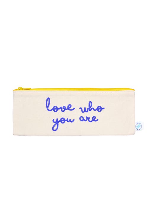 Dance Happy Love Who You Are Pencil Case In Bluebird
