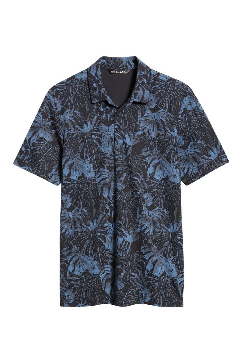 Mainlanders Floral Piqué Polo, Alternate, color, BLACK