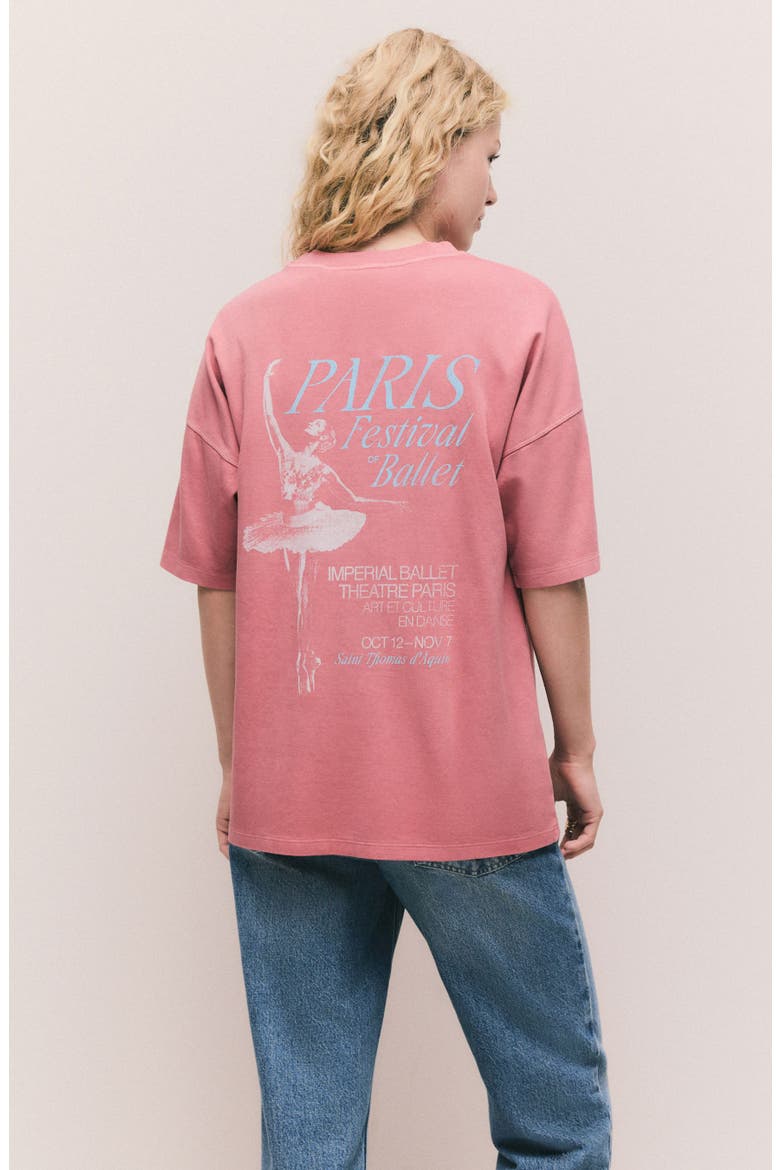 Paris Ballet Graphic T-Shirt, Alternate, color, PINK